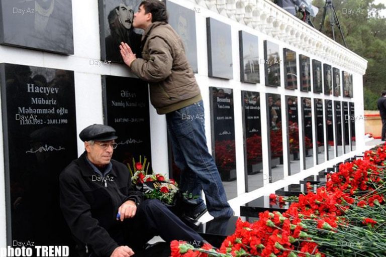 в Баку отмечают очередную, 29 годовщину "Черного января 1990 года"