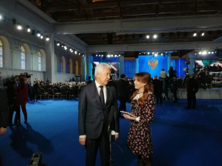 Васильев принял участие в церемонии оглашения Послания Президента РФ