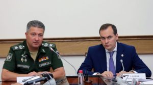 Артём Здунов встретился с командующим Каспийской флотилией Сергеем Пинчуком