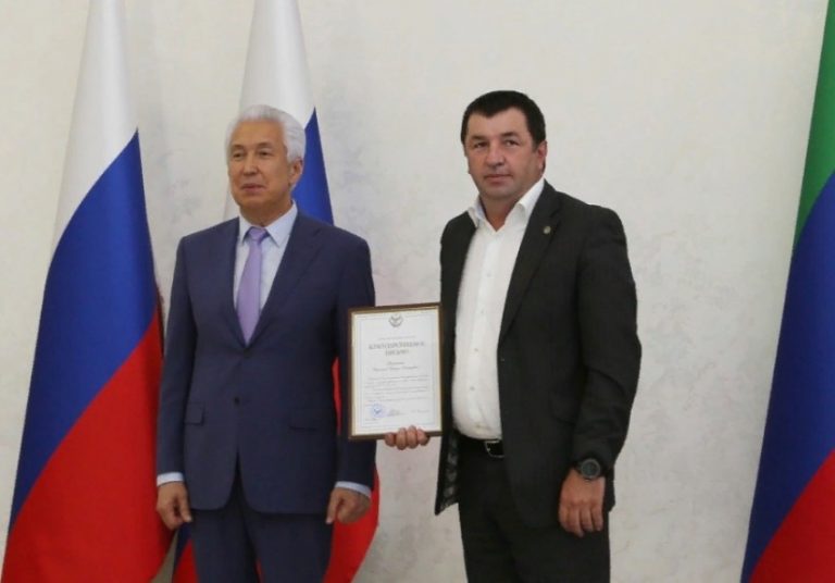 Владимир Васильев вручил благодарности отличившимся предпринимателям