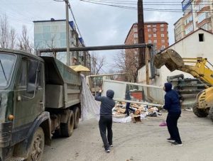 Активисты молодежи Табасаранского района присоединились к республиканскому субботнику