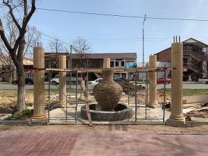 В Избербаше ведутся работы по благоустройству в рамках нацпроекта «Городская среда»
