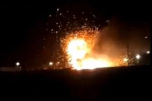 В Дагестане на территории воинской части загорелся танк