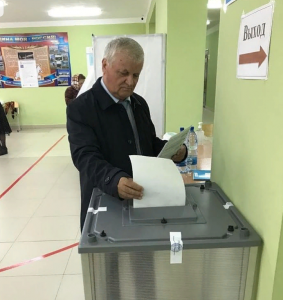 ВрИО руководителя ГКУ "Дагестанавтодор" Ханмагомед Рагимов принял участие в выборах