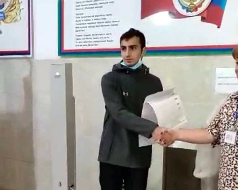 В Каспийске зафиксирован самый молодой избиратель