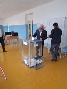 Герой Соц.труда Магомедзапир Гереев принял участие в голосовании