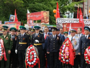 Более 2000 тысяч жителей Магарамкентского района приняли участие в акции «Бессмертный полк»