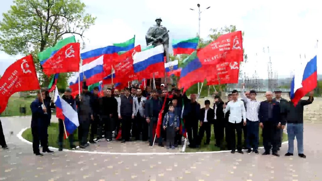 В Дербентском районе стартовал автопробег в рамках акции «Знамя Победы»
