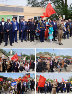 В Ногайском районе Дагестана День Победы начался с парада и шествия "Бессмертного полка"