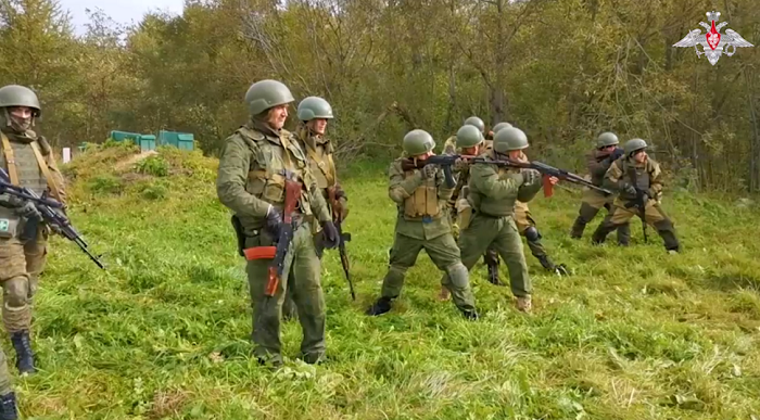 На Сахалине начались практические занятия с военнослужащими, призванными из запаса в рамках частичной мобилизации