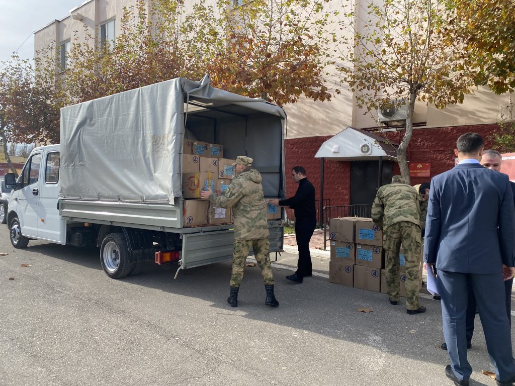 В Махачкале состоялась очередная отправка гуманитарной помощи дагестанским бойцам