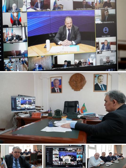 В прямом эфире с Главой Дагестана приняло участие руководство Минсельхозпрода РД и лично министр Мухтарбий Аджеков