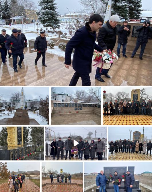 В селах Новолакского района почтили память Героев Отечества
