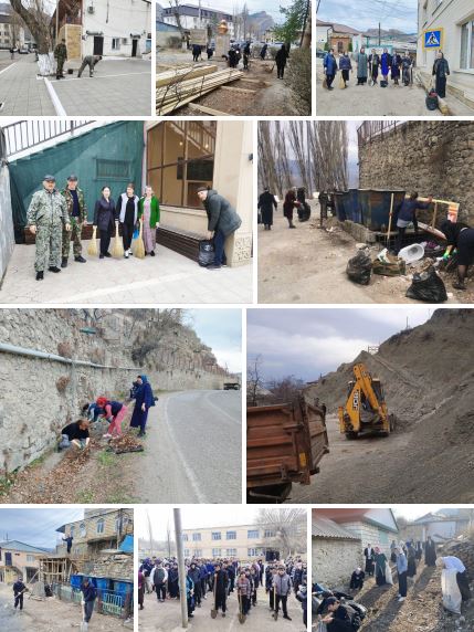 На территории Гунибского муниципалитета состоялся субботник