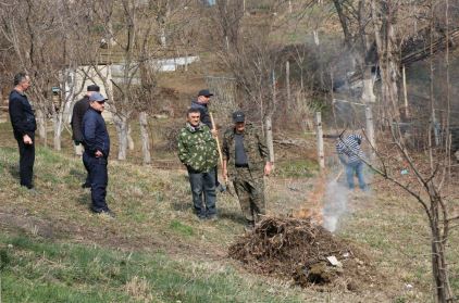 В Казбековском районе поддержали общереспубликанский субботник