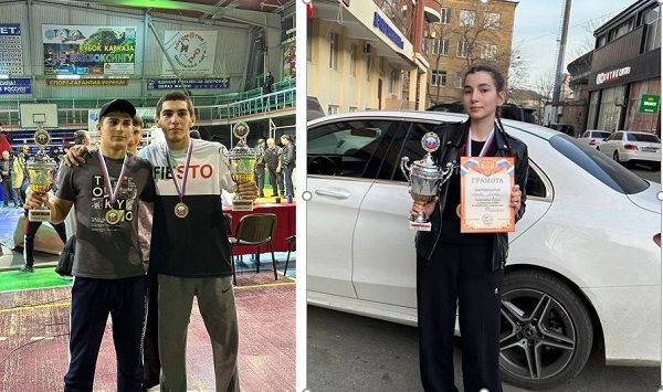 На первенстве СКФО по кикбоксингу лидируют студенты Гуманитарно-педагогического колледжа