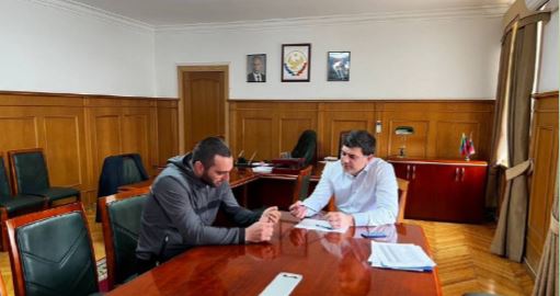 И.о главы Новолакского района Сулейман Рамазанов встретился с участником СВО