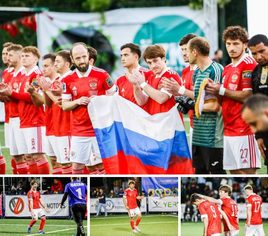 В заключительном матче группового этапа Россия обыгрывает Катар - 3:0