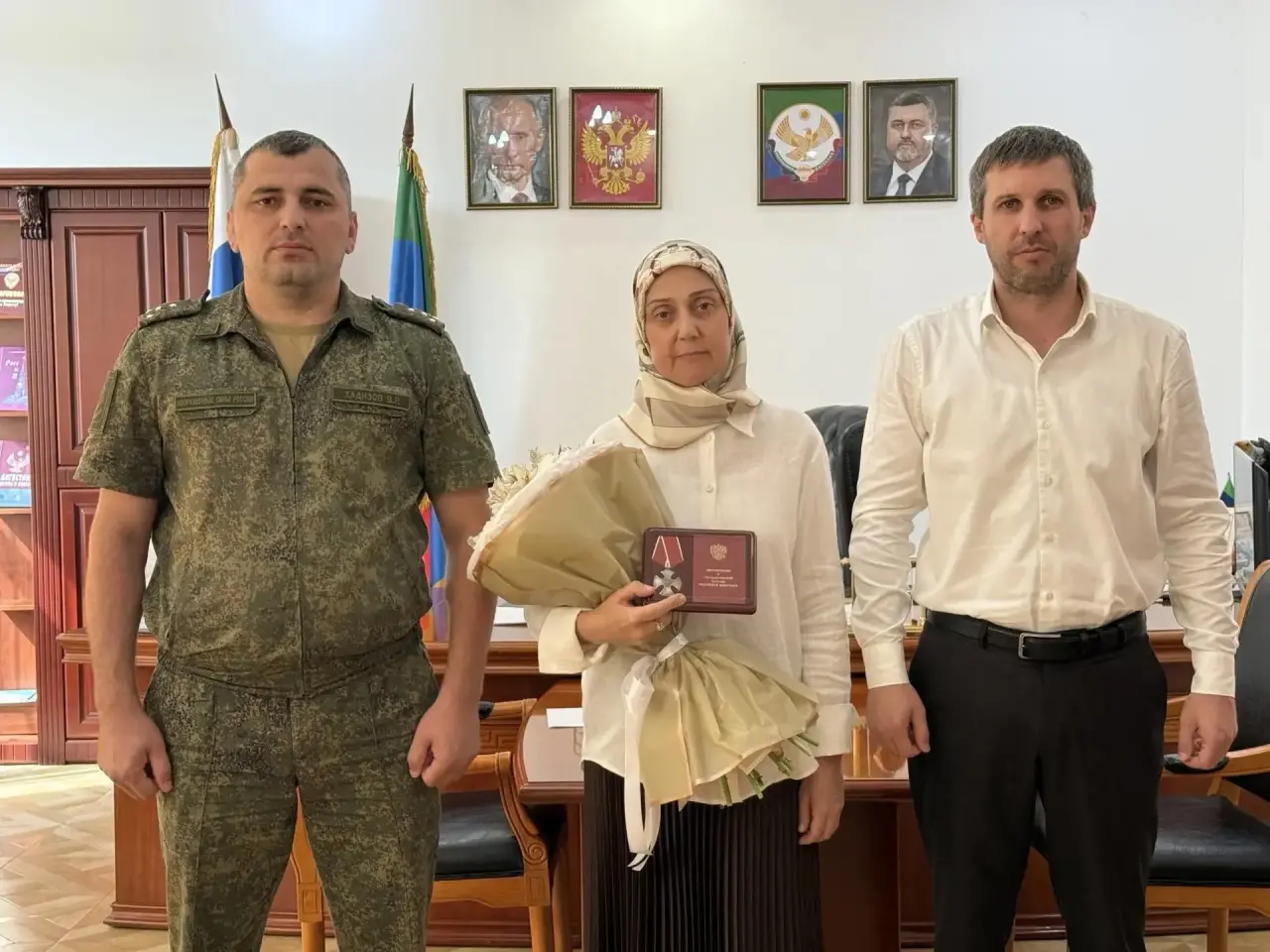 Орден Мужества передали семье погибшего участника СВО из Тарумовского района