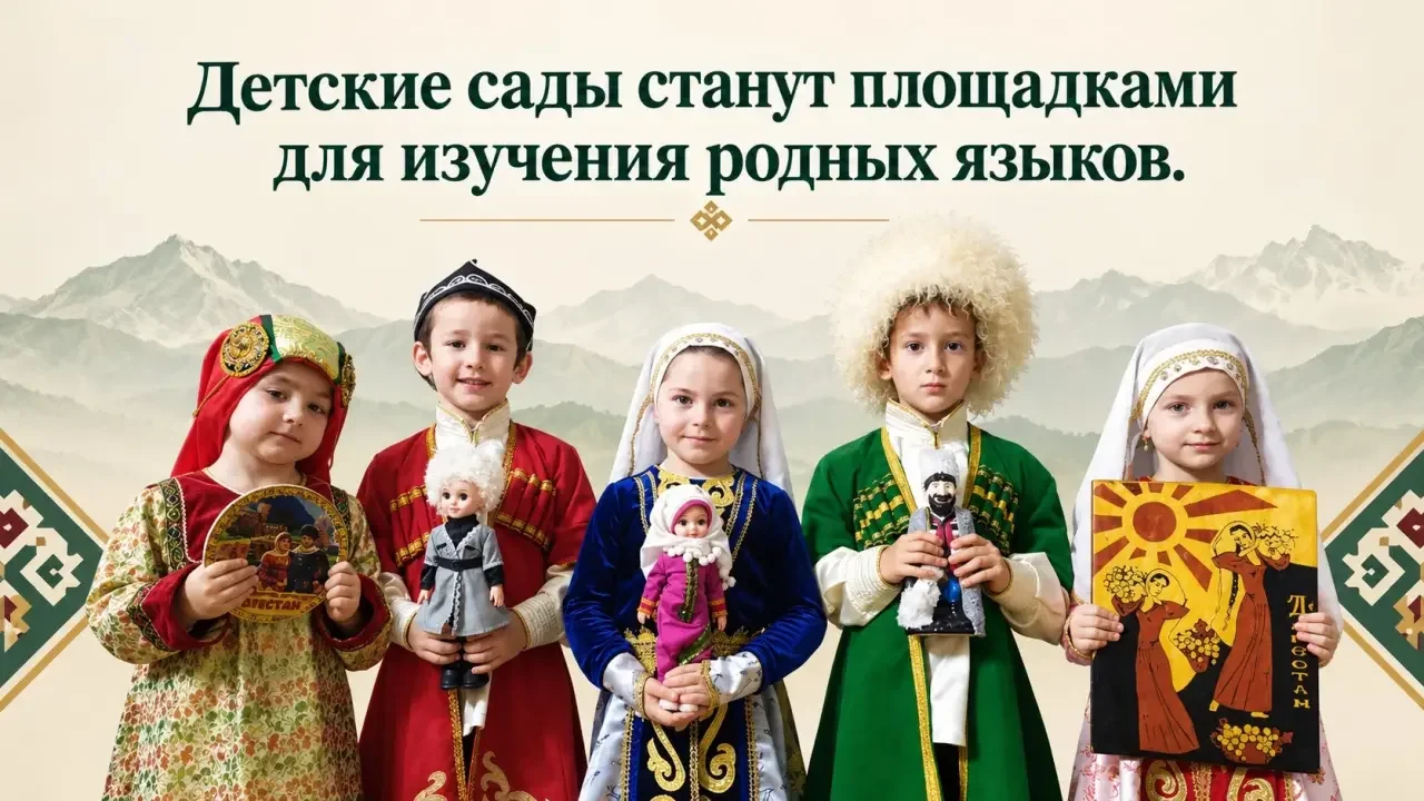 В 37 детских садах Дагестана начнут изучать родные языки в рамках пилотного проекта