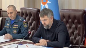 Магомед Рамазанов участвует в обсуждении мер по восстановлению пострадавших от паводков территорий